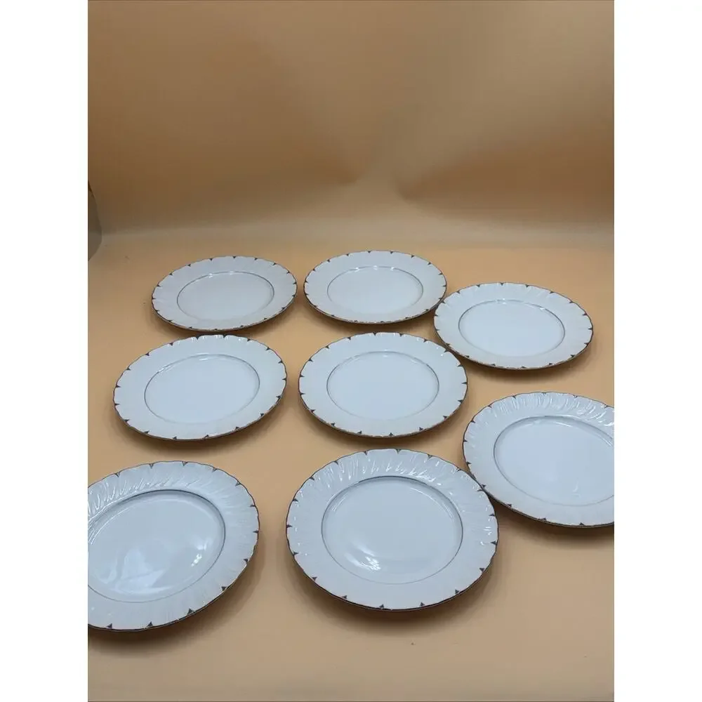 Set of 8- Vintage Salad Plates Harmony House Heirloom Fine China #3512, 7 1/2